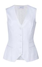 Racil Frankie Fitted Cotton Silk Jacquard Vest