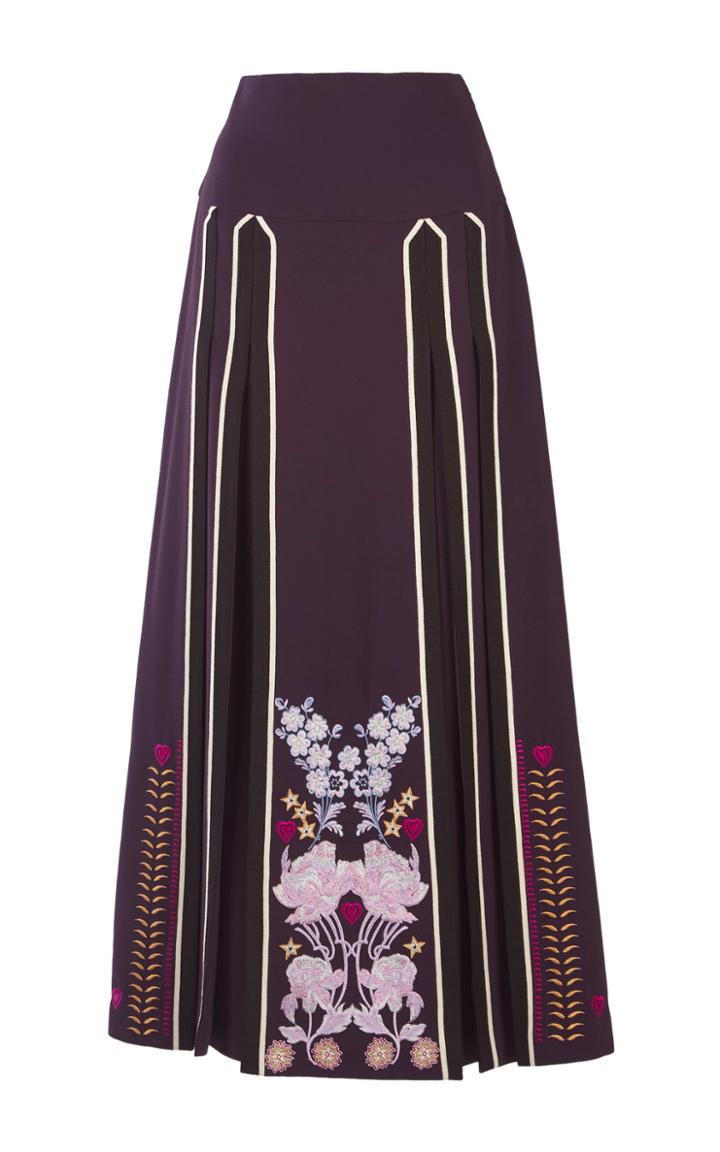 Temperley London Parchment A-line Skirt
