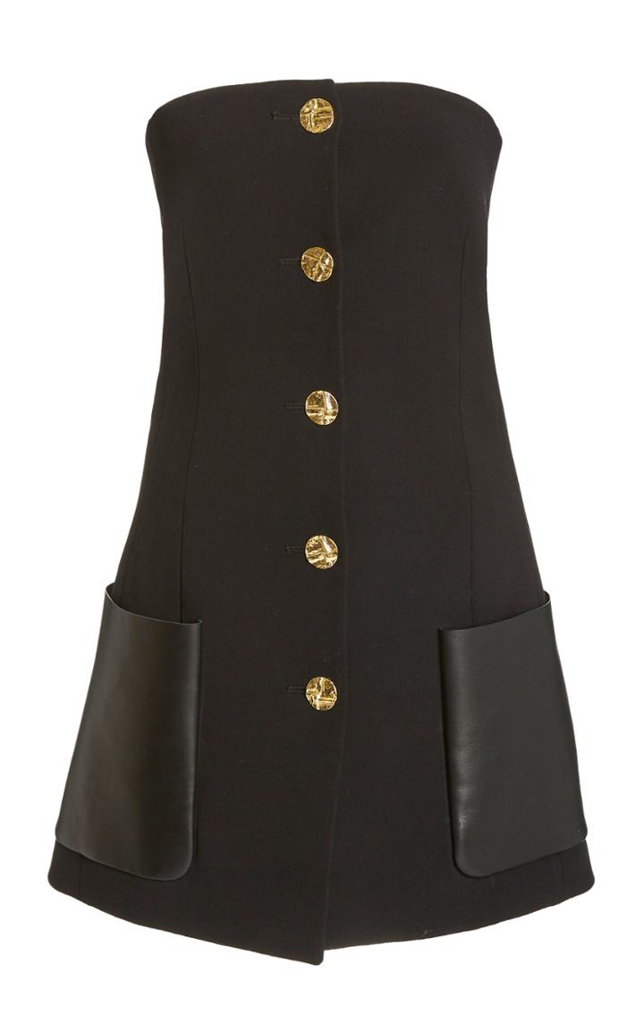 Moda Operandi Proenza Schouler Leather Pocket-detailed Strapless Top