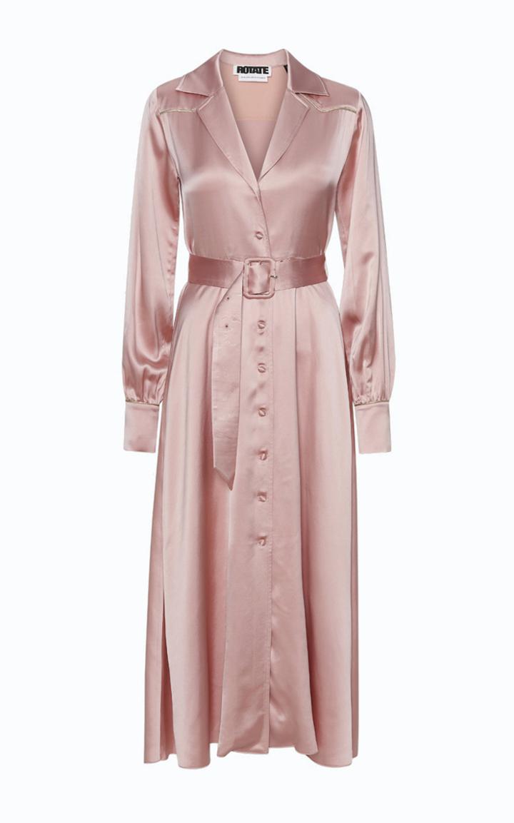 Moda Operandi Rotate Jojo Satin Shirt Dress