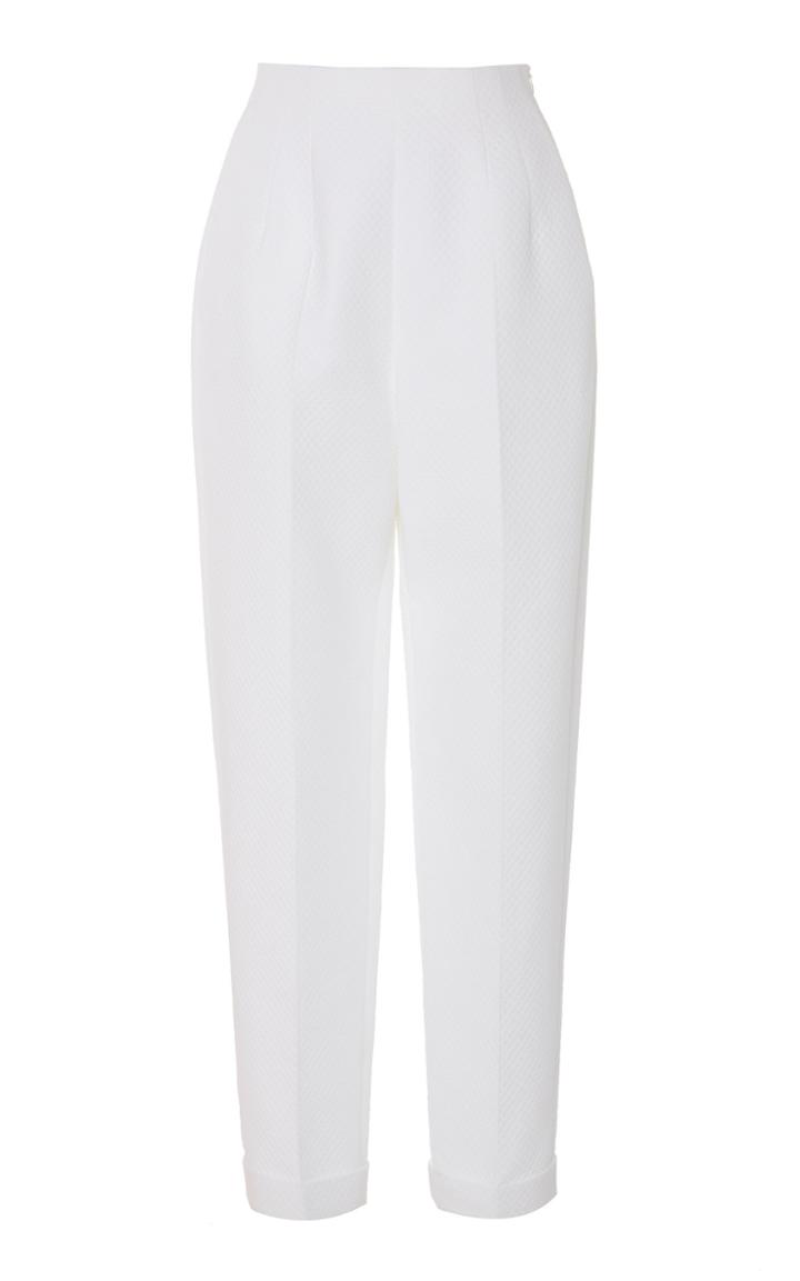 Delpozo Pleated Straight Leg Pants