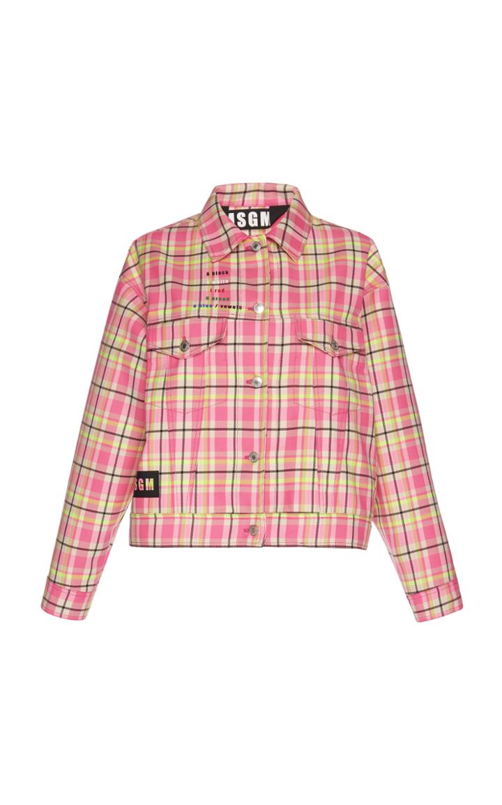 Msgm Plaid Box Jacket