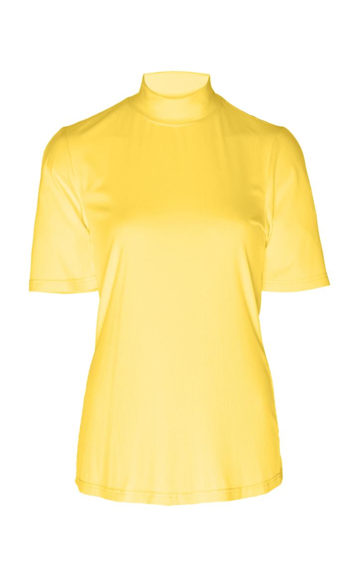 Acler Harmon Mock Neck 3/4 Sleeve Tee