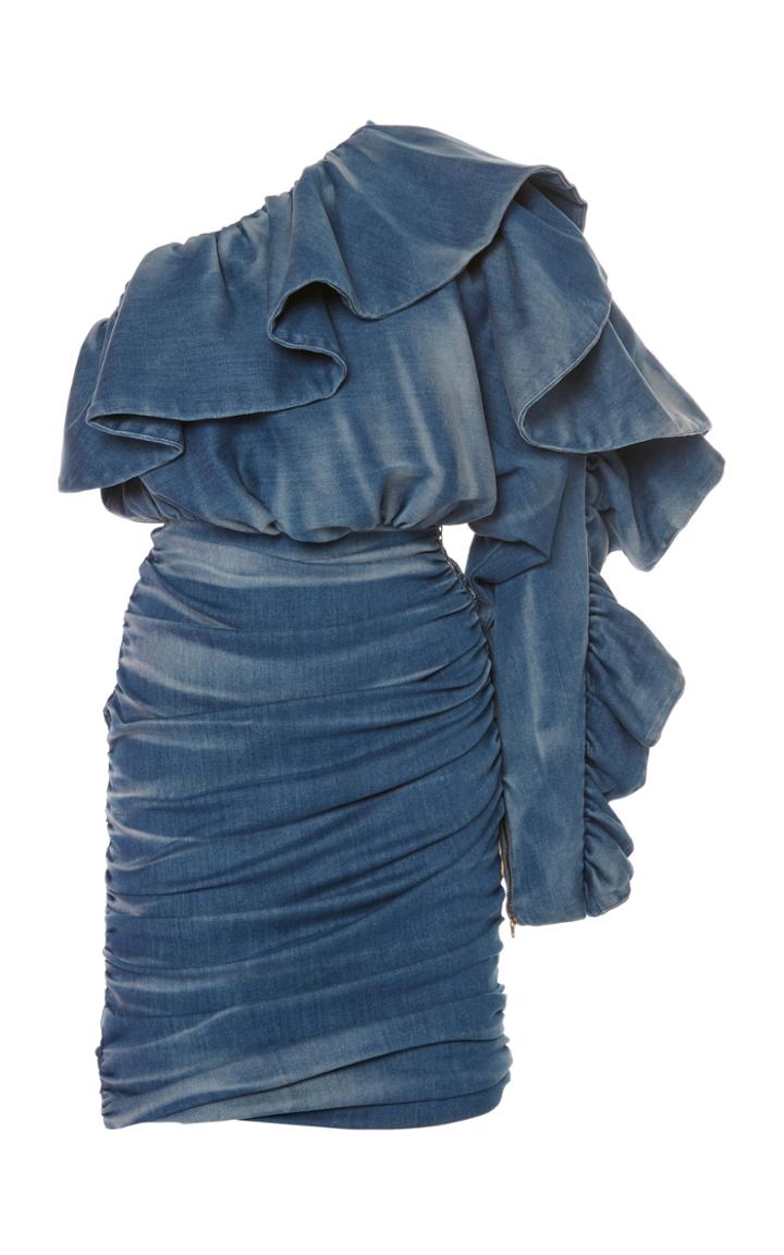 Moda Operandi Redemption Mono Sleeve Denim Minidress