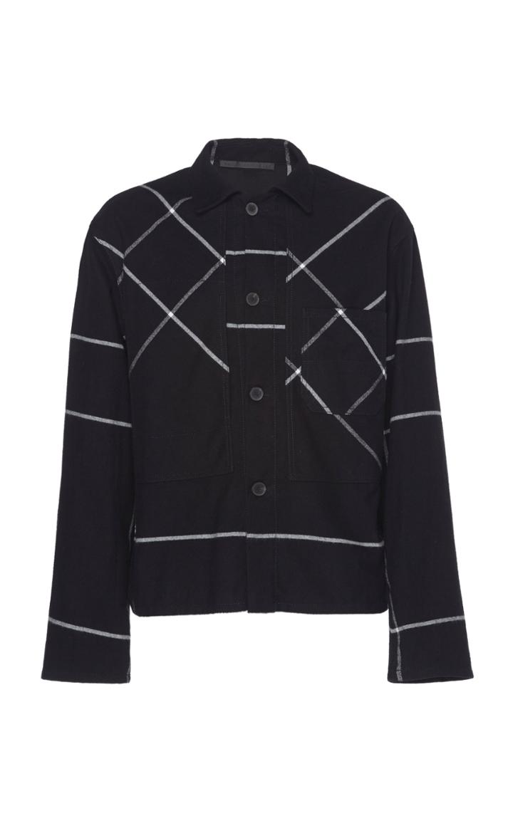 Haider Ackermann Workwear Printed Cotton Shirt Size: M