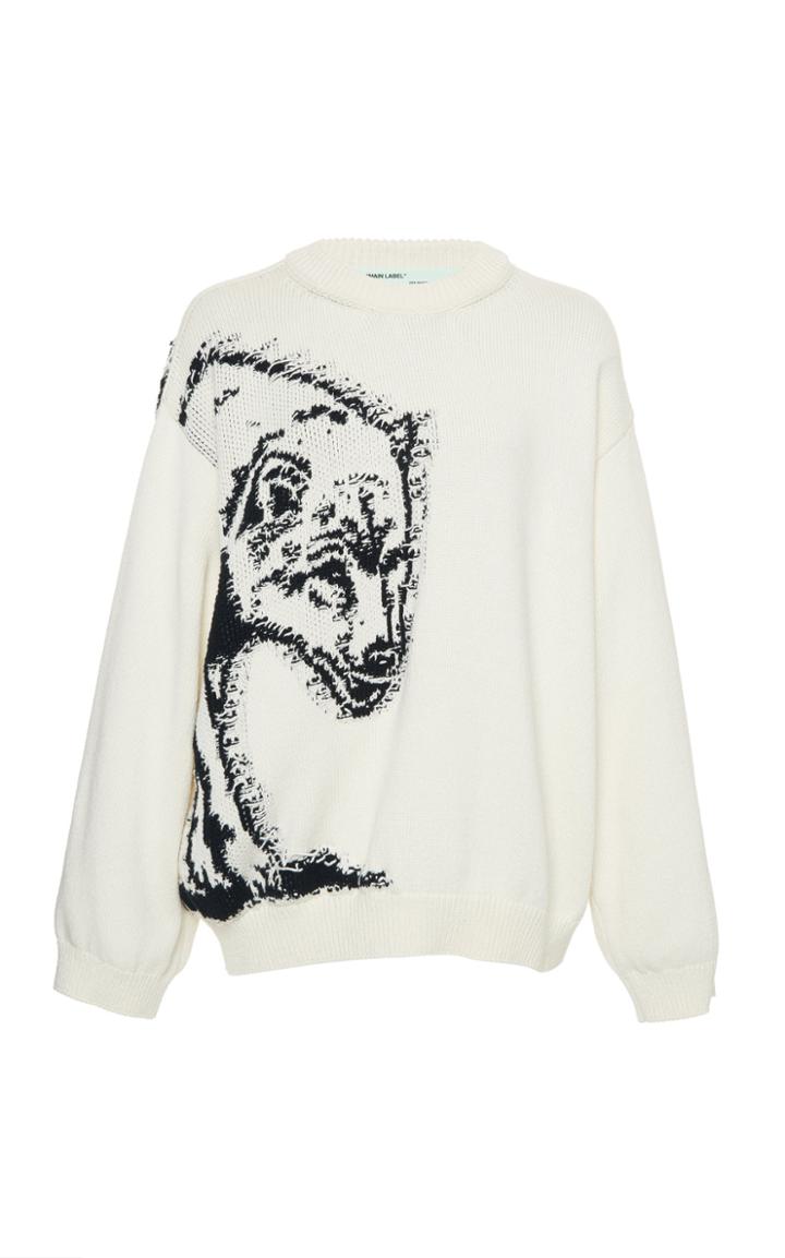 Off-white C/o Virgil Abloh Bear Cotton Pullover