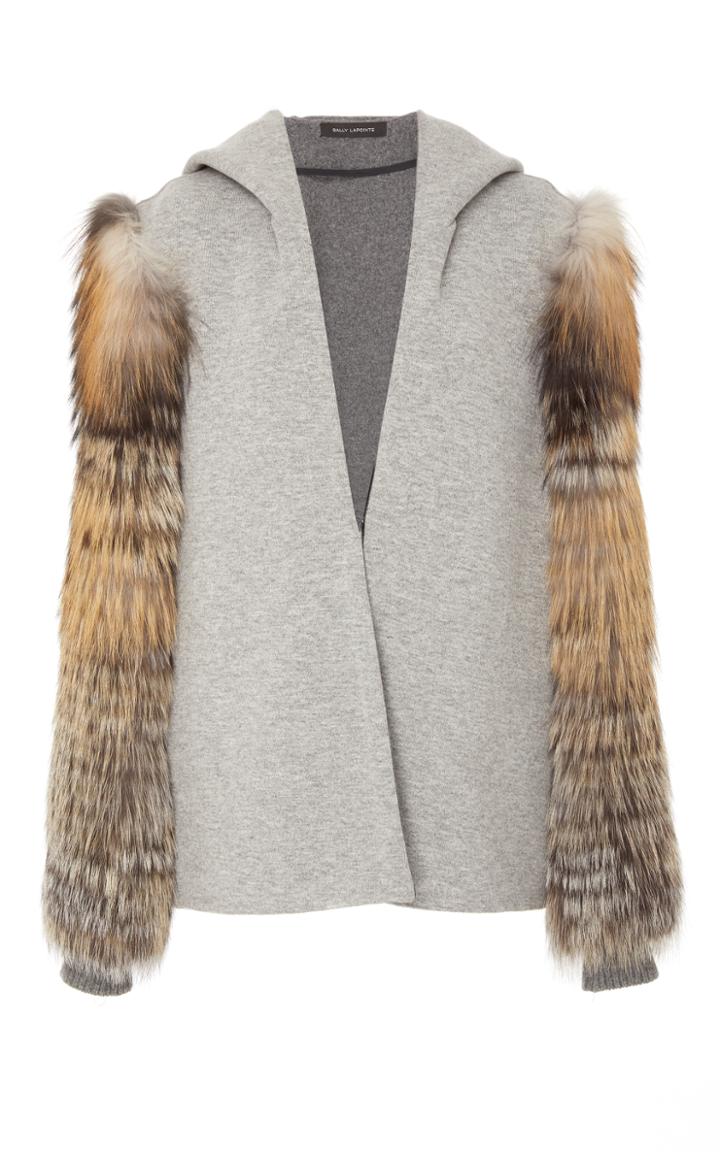 Sally Lapointe Sweatshirt Hooded Cardigan