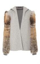 Sally Lapointe Sweatshirt Hooded Cardigan