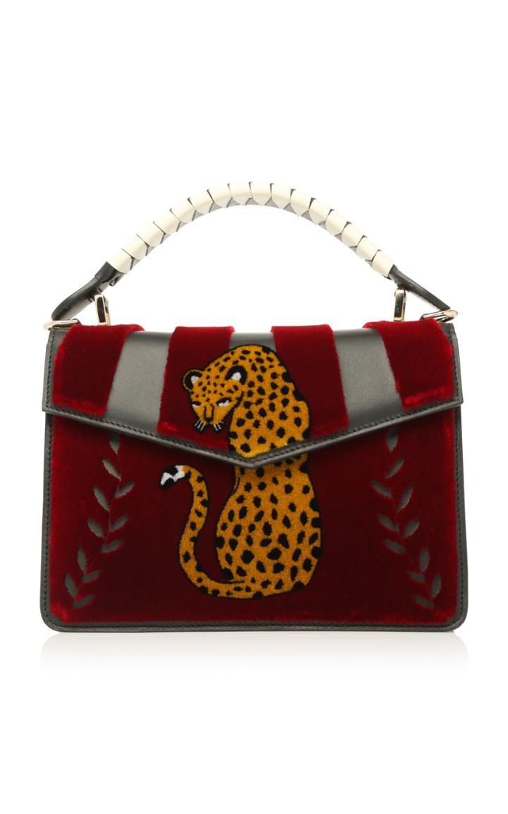 Les Petits Joueurs Mini Pixie Cheetah Flower Top Handle