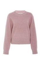 Vince Brushed Rib-trimmed Crew-neck Sweater