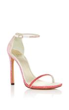 Stuart Weitzman Pave Nudist Sandal In Pink Ombre