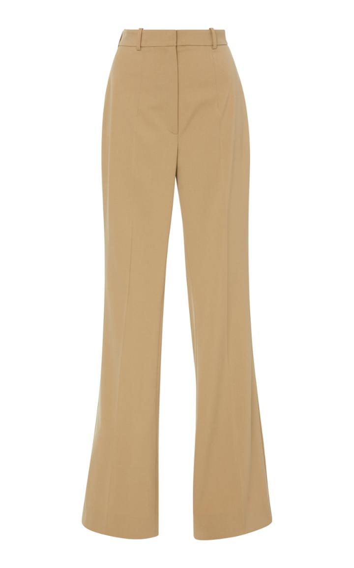 Michael Kors Collection Flare High Waist Wool-blend Pants
