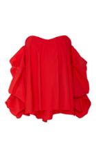 Caroline Constas Gabriella Long Sleeve Off The Shoulder Top