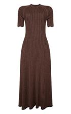 Moda Operandi Jonathan Simkhai Everette Metallic Ribbed-knit Midi Dress