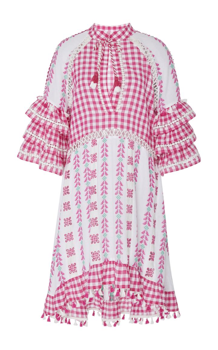 Dodo Bar Or Lola Ruffle Sleeve Cotton Midi Dress