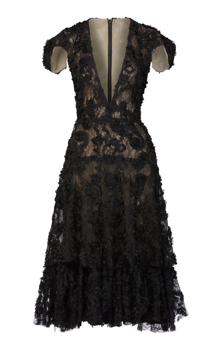 Maticevski Floral Embellished Concert Dress