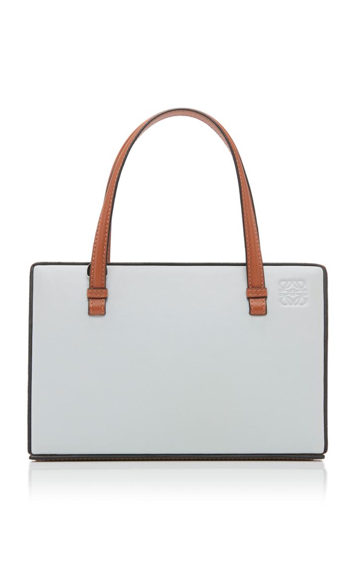 Loewe Postal Two-tone Leather Tote