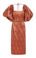 Rachel Comey Limbara Crinkled Silk-blend Midi Dress