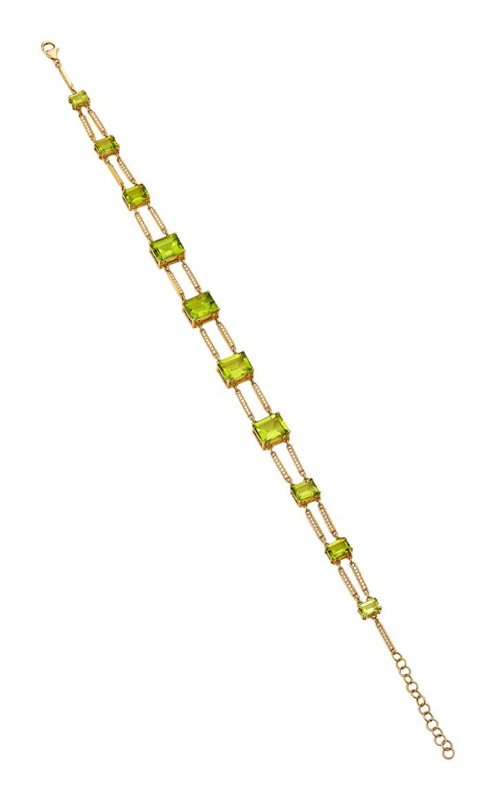 Karma El Khalil Peridot Diamond Railway Choker