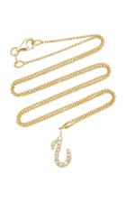 Names By Noush Tiny Treasures Arabic Initial Pave Necklace