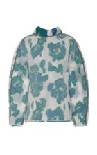 3.1 Phillip Lim Long Sleeve Fil Coupe Abstract Daisy Top