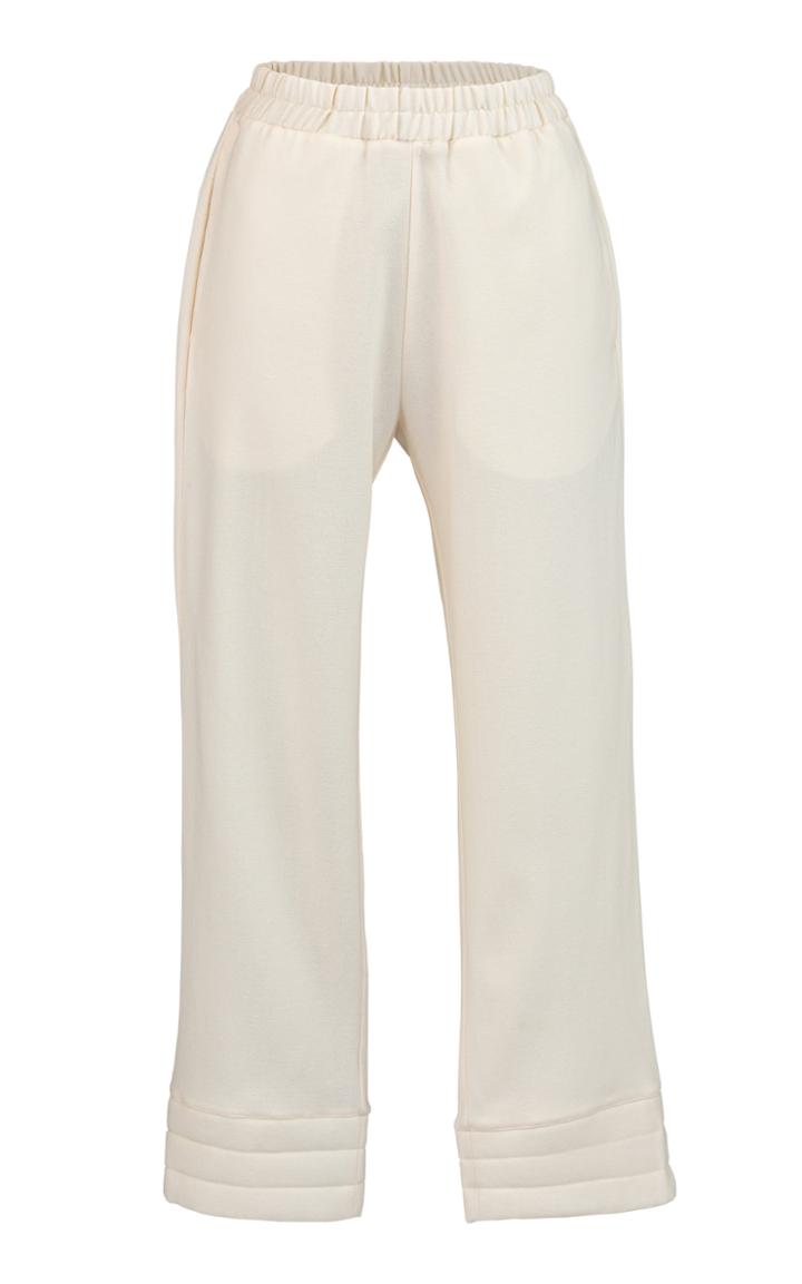 Moda Operandi Deitas Vero Wool-blend Crepe Cropped Straight-leg Pants