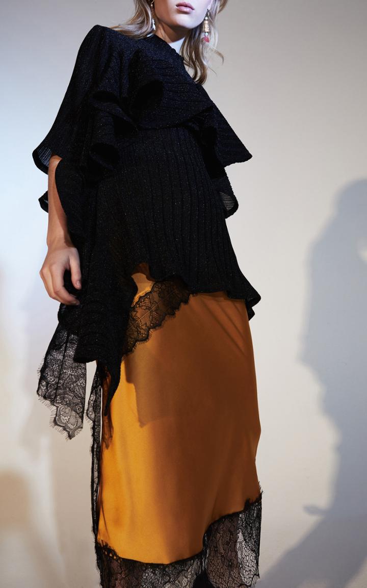 Romance Was Born Opal Metal Frill Top