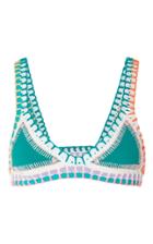 Kiini Liv Crochet-trimmed Triangle Bikini Top