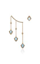 Noush Jewelry Kashan A-symetrical Triple Drop Earrings
