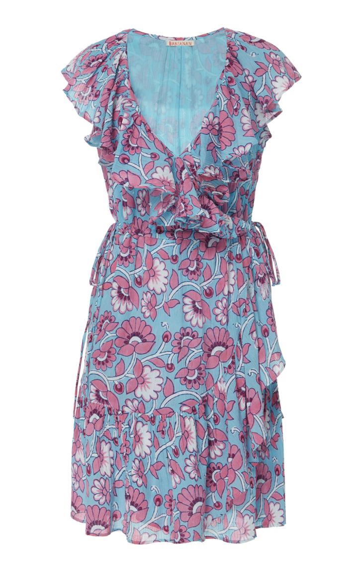 Banjanan Bellflower Cotton Crepe Mini Dress