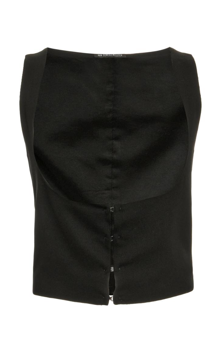 Moda Operandi Ann Demeulemeester Twill Corset Vest