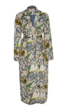 Maison Alma Dos Loros Linen Wrap Coat