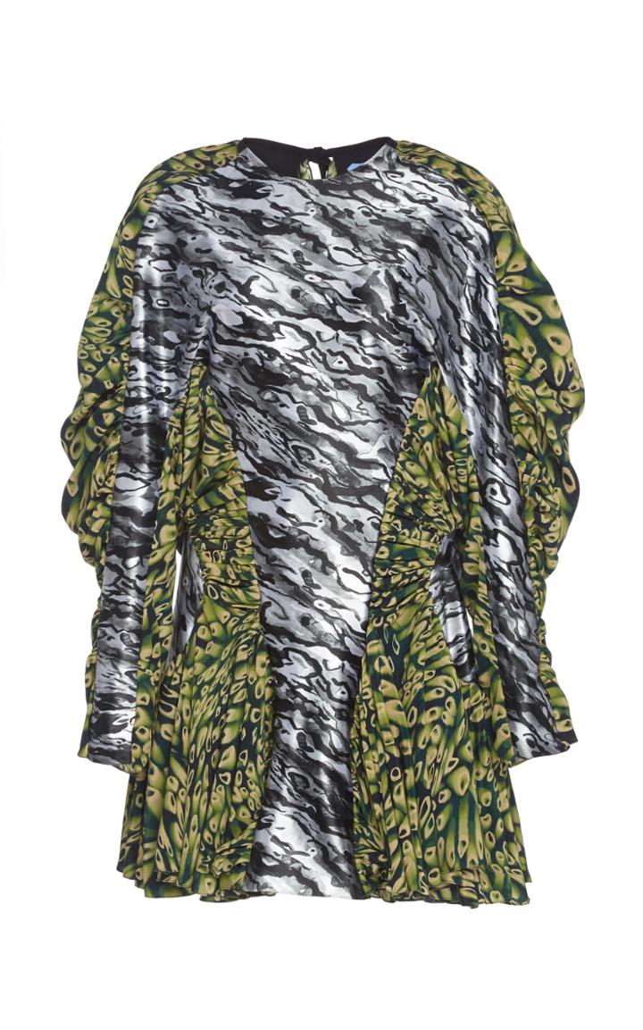 Mugler Contoured Printed Mini Dress
