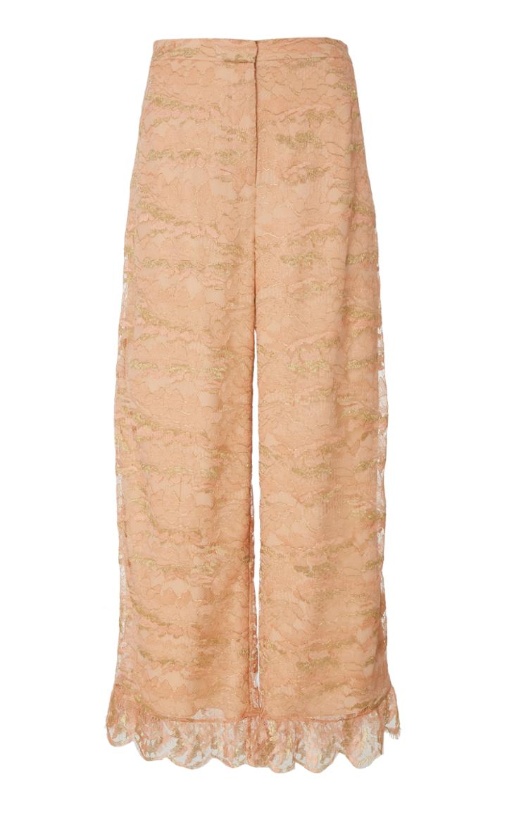 Oday Shakar High Waist Ruffle Pants