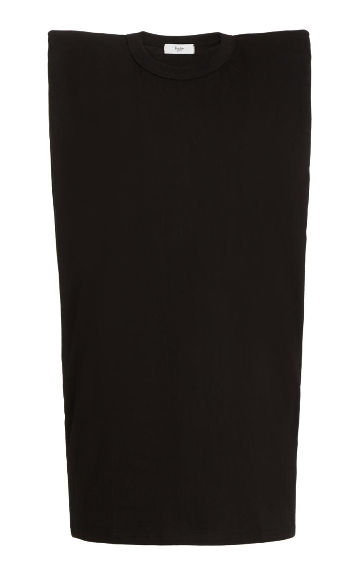 The Frankie Shop Tina Padded-shoulder Cotton T-shirt Dress