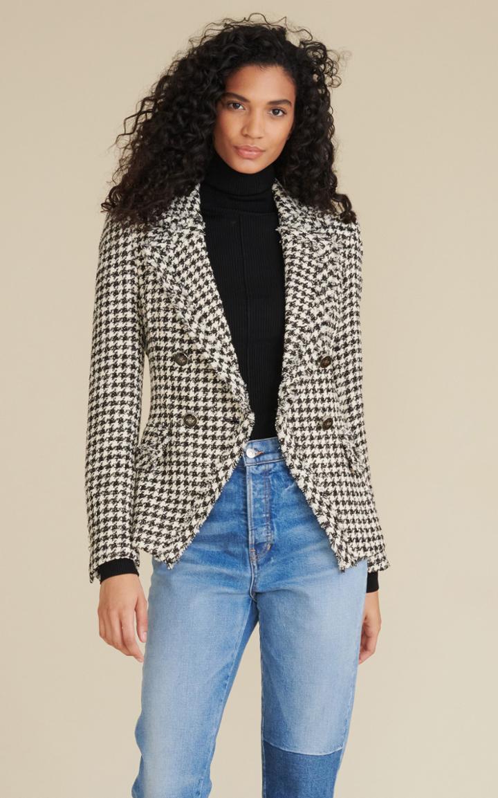 Moda Operandi Veronica Beard Taja Herringbone Tweed Jacket