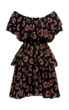 Moda Operandi Rhode Dotty Ruffled Cotton Mini Dress Size: S