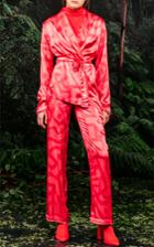 March11 Printed Silk Suit Set