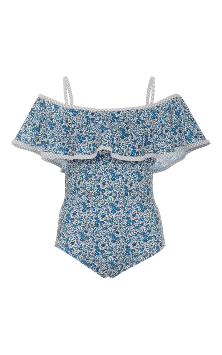 Karla Colletto Lapis Off-the-shoulder One-piece Swimsuit