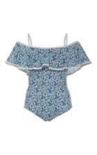 Karla Colletto Lapis Off-the-shoulder One-piece Swimsuit