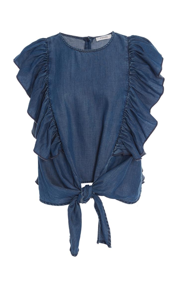 Frame Denim Knot Short Sleeve