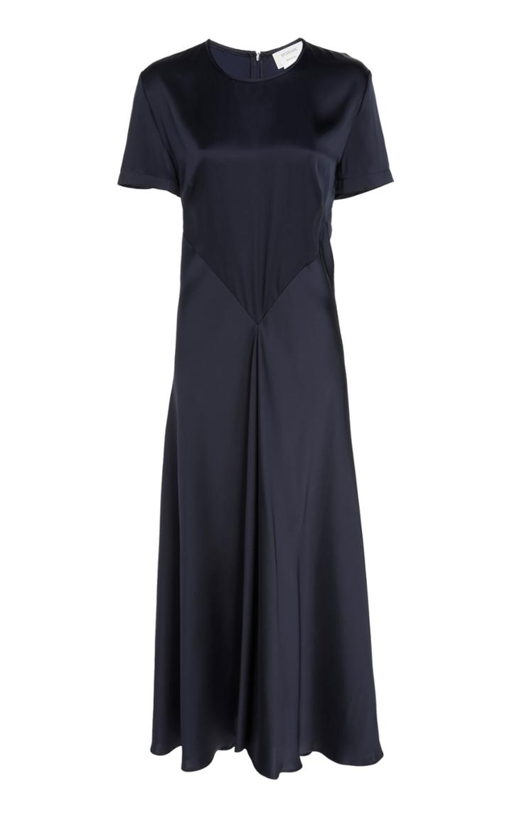 Sportmax Vibo Short Sleeve Satin Dress