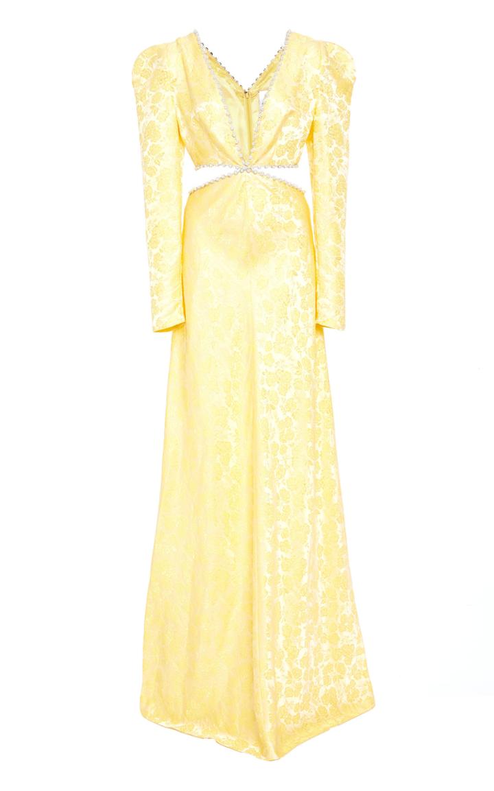 Markarian Bennet Cutout Silk-blend Gown