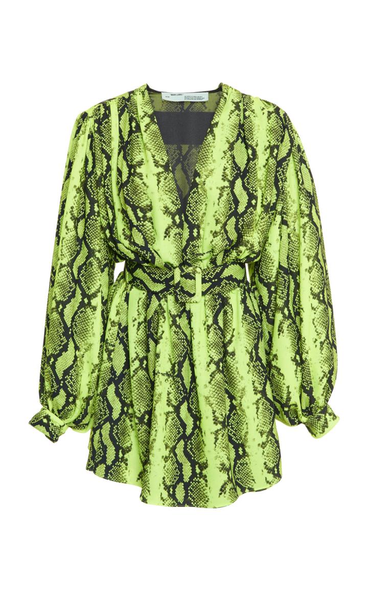 Off-white C/o Virgil Abloh Python 80's Mini Dress