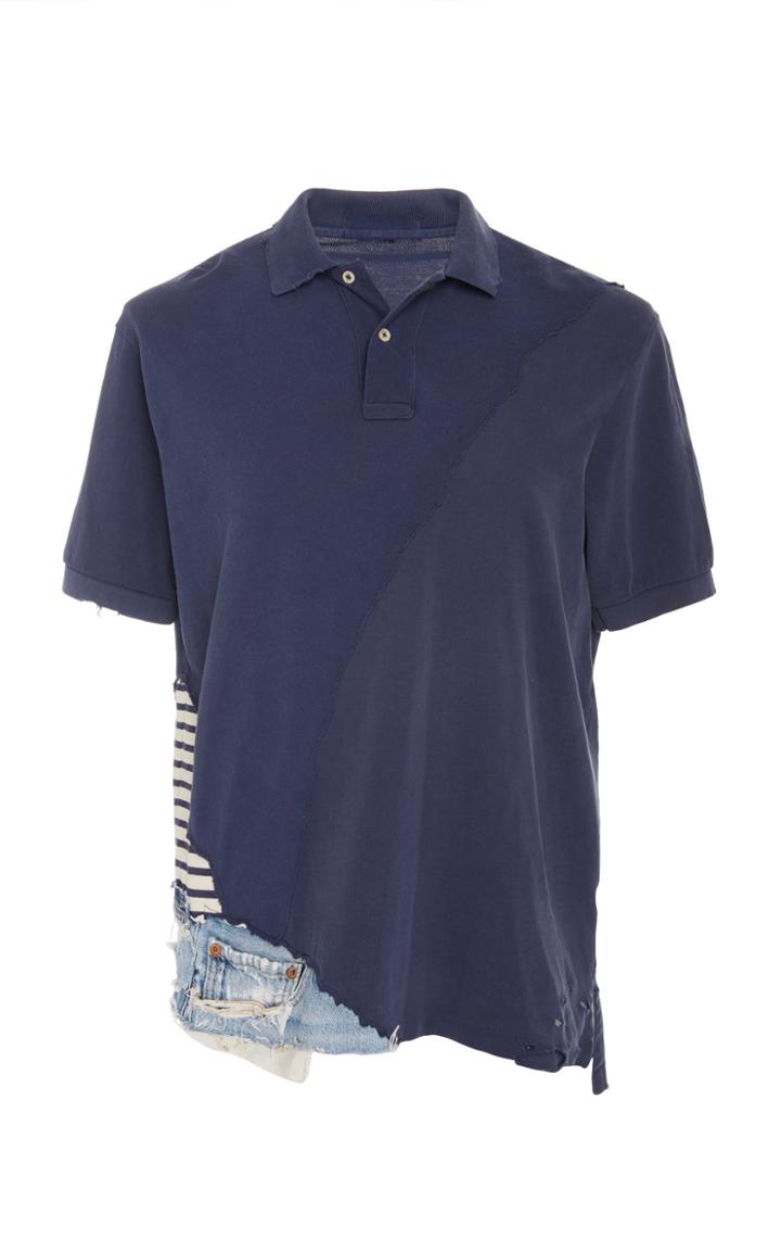 Greg Lauren Denim Rugby Polo