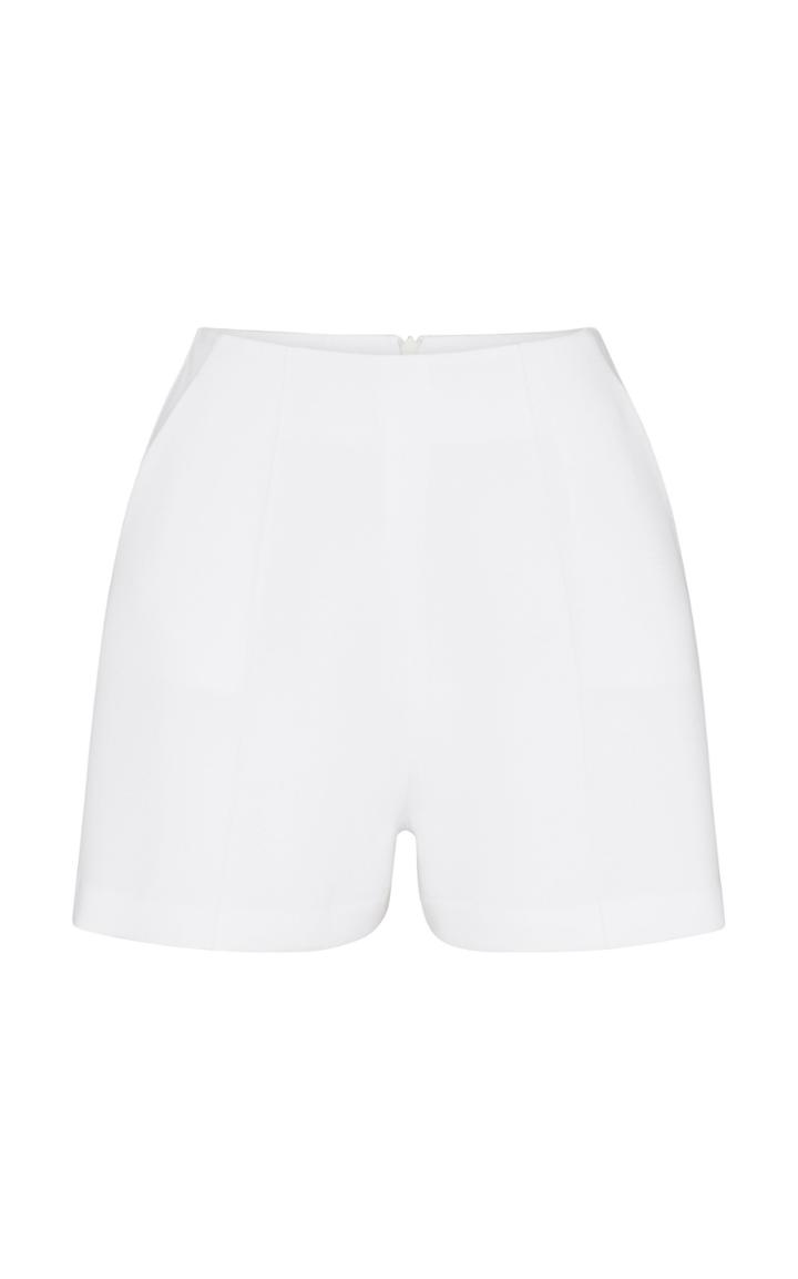 Alex Perry Malone High-waist Crepe Shorts