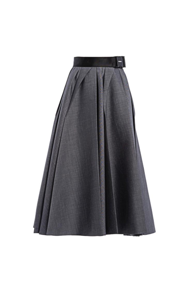 Moda Operandi Prada Mohair-wool A-line Skirt