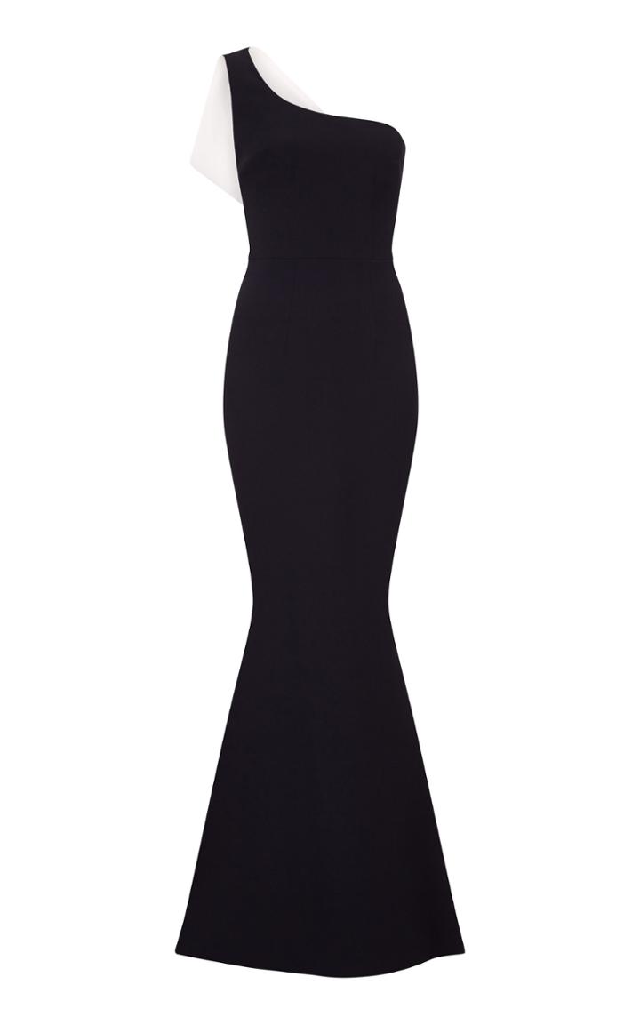 Safiyaa Ray One Shoulder Heavy Crepe Dress