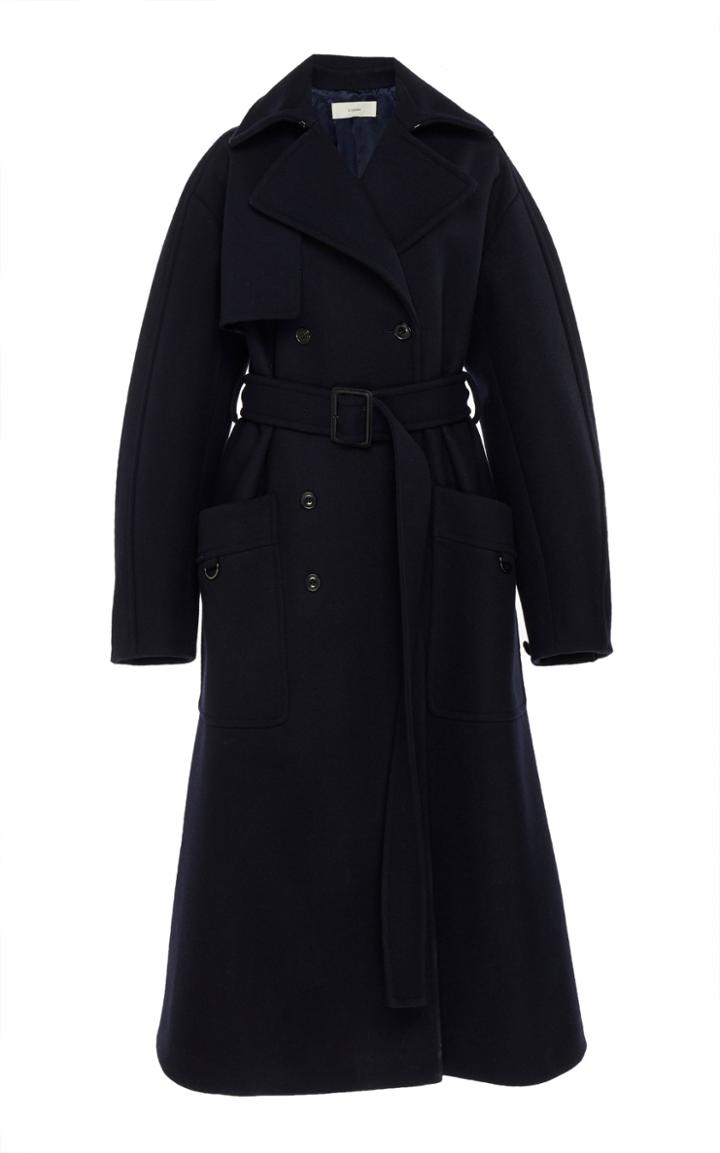 Cyclas Wool Melton Trench Coat