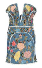 Dundas Strapless Denim Corset Mini Dress